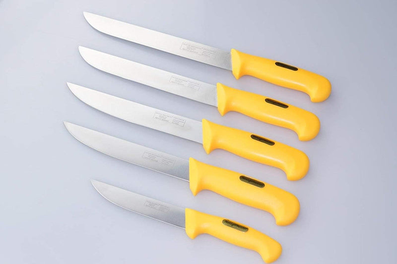 Neudorf Manufaktur Metzgermeister Fleischermesser Metzgermesser Set in Profiqualität 5-teilig/Edelst