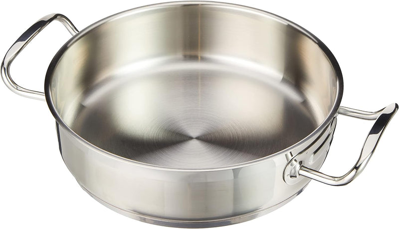 Lacor PFANNE O/Deckel ECO-Chef 24X6 CMS, Edelstahl, 24, 34.5 x 26.5 x 8.5 cm