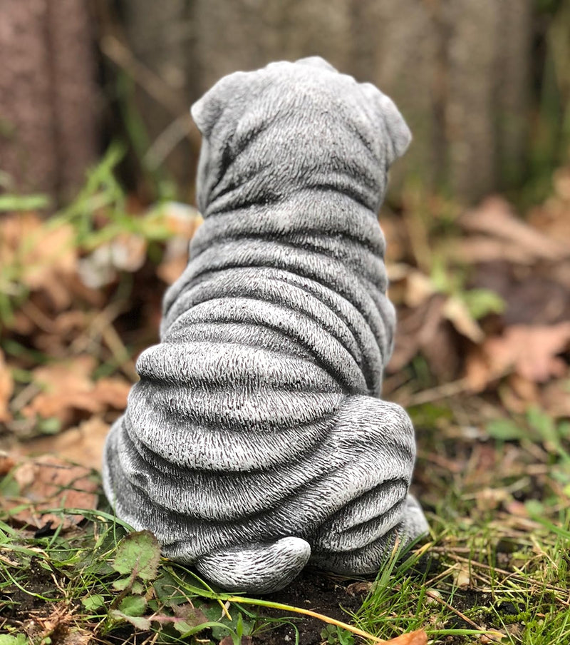 stoneandstyle Steinfigur Shar-Pei, Frost- und wetterfest bis -30°C, massiver Steinguss