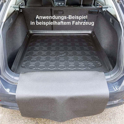 Kofferraumwanne mit Ladekantenschutz passend für VW T-ROC ab 2017 Variabler Boden Oben (Nicht Cabrio