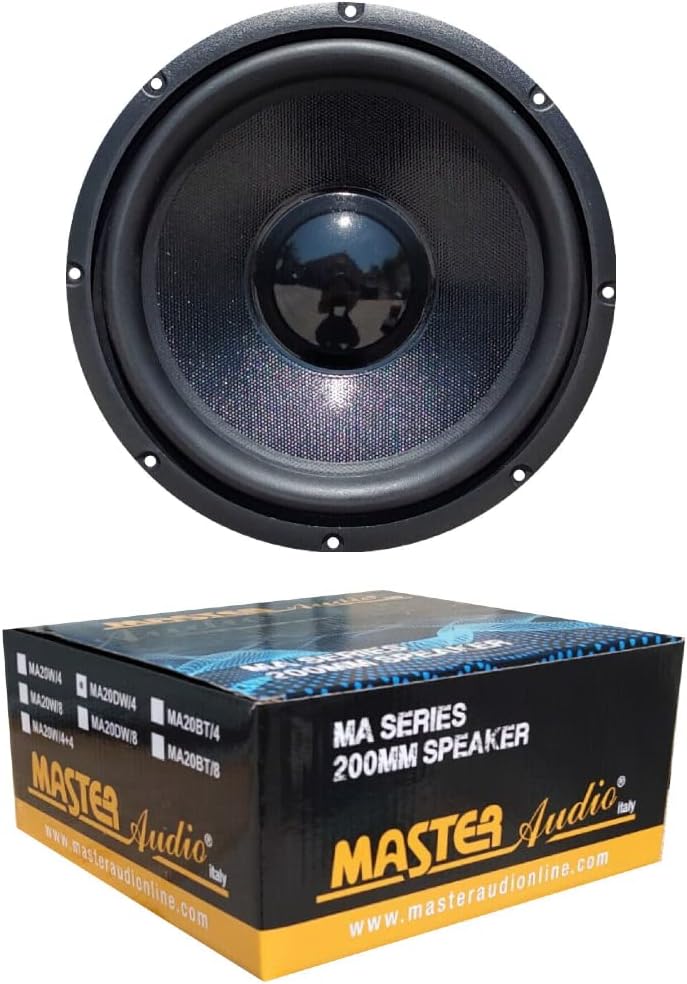 MASTER AUDIO 1 MA20DW/4 professioneller Woofer Lautsprecher 20 cm 200 mm 8" 150 Watt RMS und 300 Wat