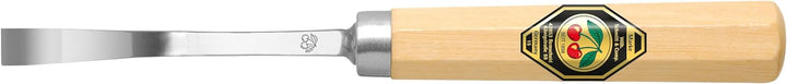 "KIRSCHEN" Werkzeuge 3221006 | Kerbschnitzbeitel mit Weissbuchenheft Stich 1, gekröpft - 6mm, 6mm