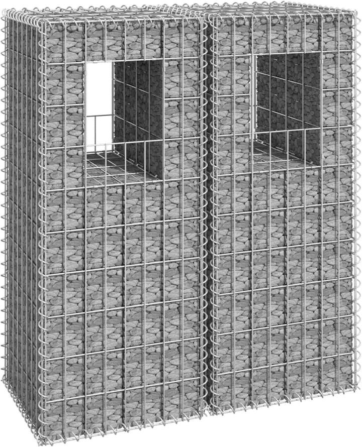 Tidyard 2 STK. Gabionensäule Gabionen Gabione Säule Säulen Steingabionen Steinkorb Drahtkorb Gabione