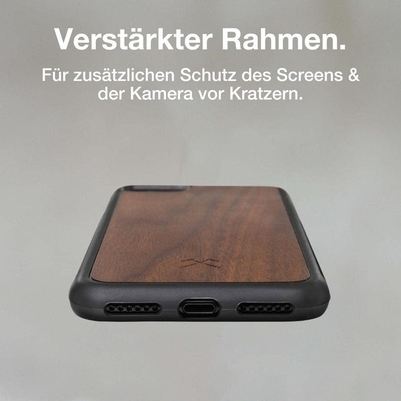 Woodcessories - Bumper Case kompatibel mit iPhone SE 2020 Hülle Holz, iPhone 8 Hülle Holz, iPhone 7