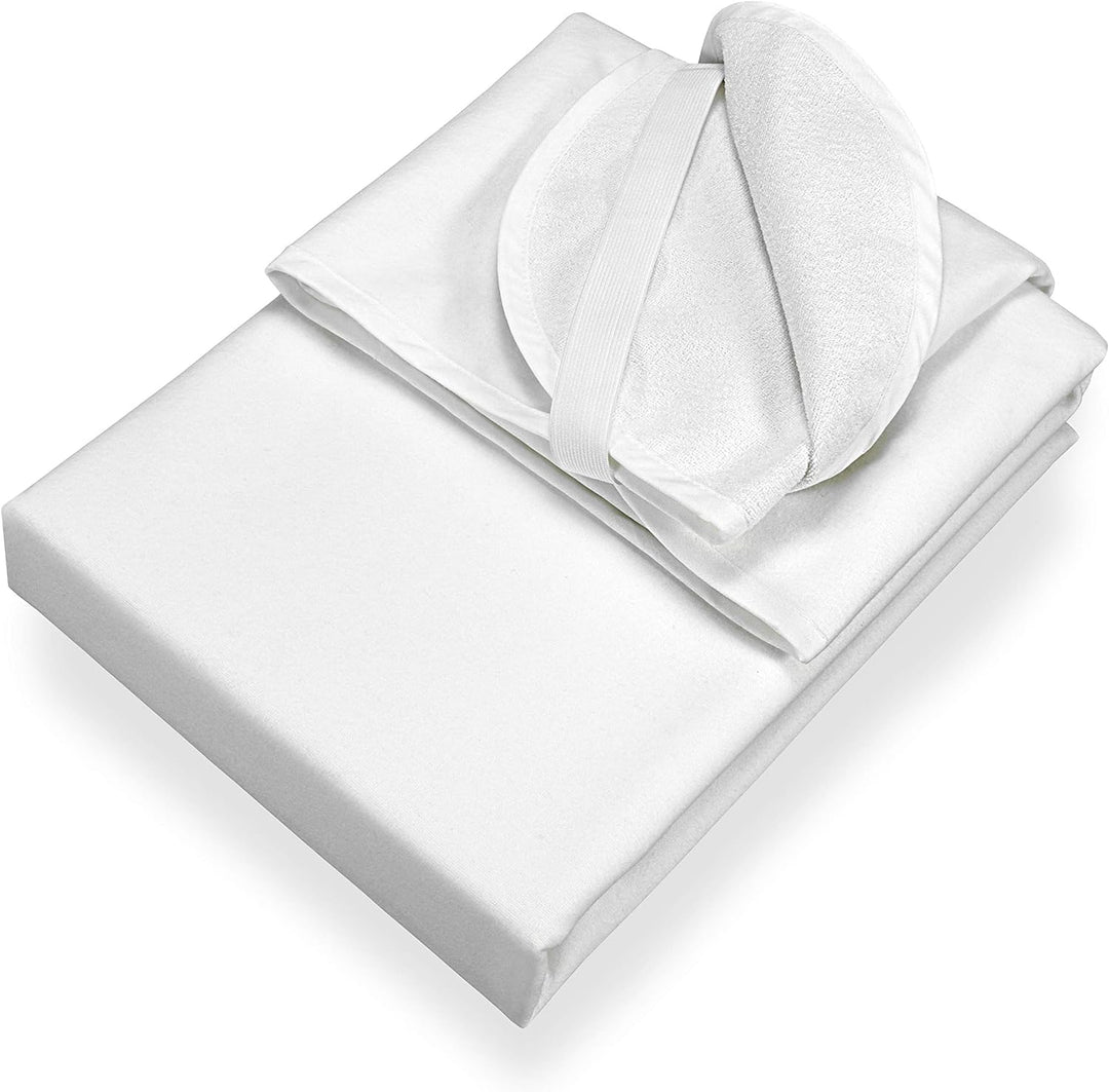 SETEX Molton/Frottee Matratzenschutz, Wendeauflage, 180 x 200 cm, Generation, Weiss, MOFR18020000100