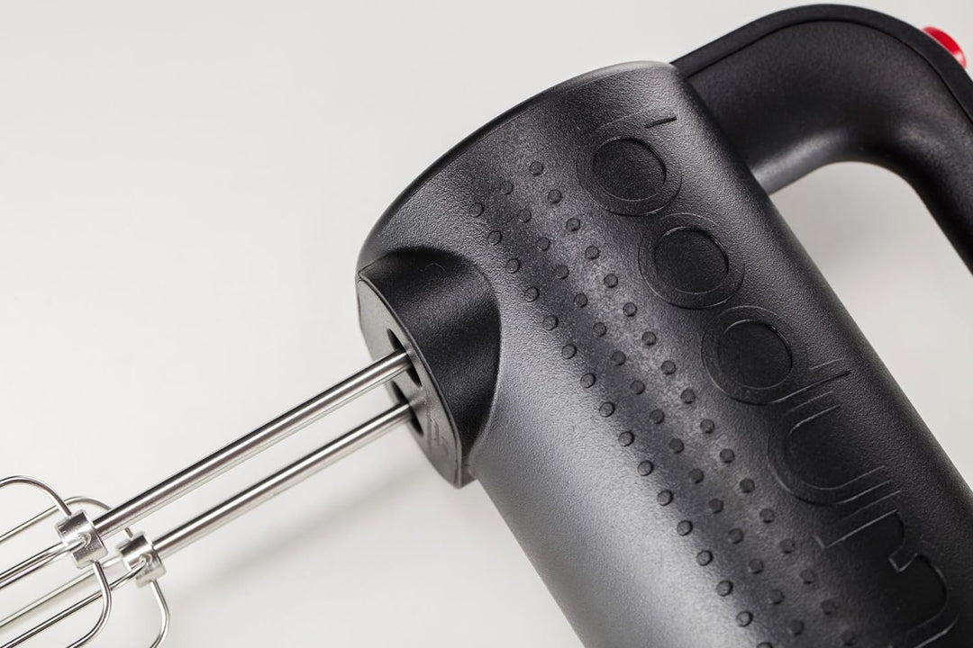 Bodum BISTRO Elektrischer Handmixer (Spülmaschinengeeignetes Edelstahlzubehör, 5-Geschwindigkeitsstu