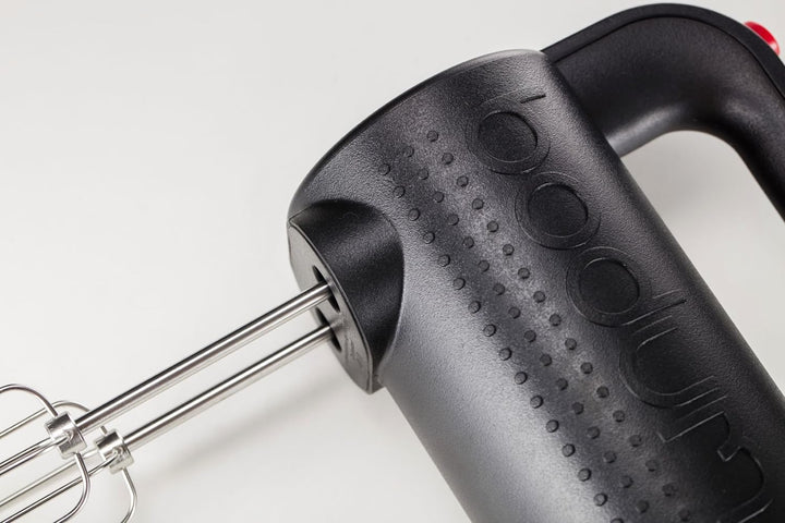 Bodum BISTRO Elektrischer Handmixer (Spülmaschinengeeignetes Edelstahlzubehör, 5-Geschwindigkeitsstu