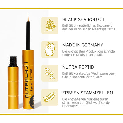 Nutralash Eyelash Formula 2.0 – Wimpernserum für lange Wimpern in nur 6-8 Wochen I Lash Serum I Wimp