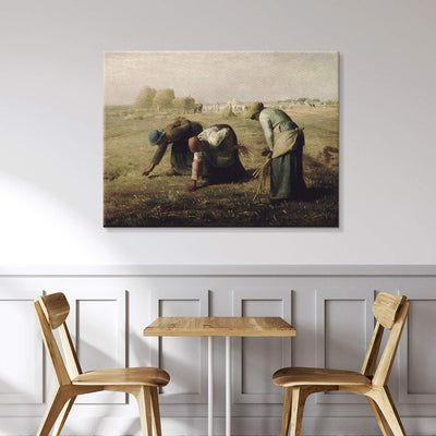 PICANOVA – Jean-François Millet – Gleaners 100x75cm – Bild auf Leinwand – Premium Kunstdruck Auf 2cm