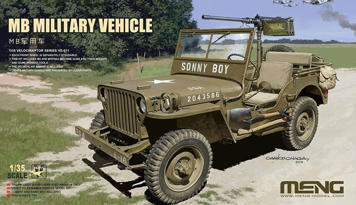MENG VS-011 1/35 MB Militär Jeep Modellbau