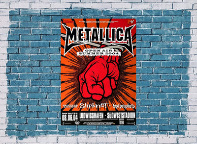 Metallica - Summer Open Air, Ludwigshafen 2004 » Konzertplakat/Premium Poster | Live Konzert Veranst