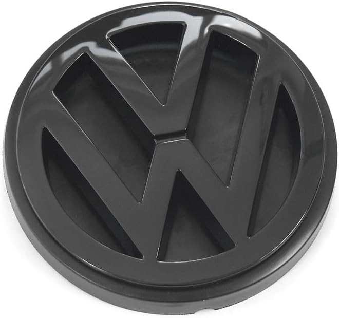 Volkswagen 701853601AC Zeichen Heckklappe Emblem Logo, schwarz, KOMPATIBLE MIT Auto