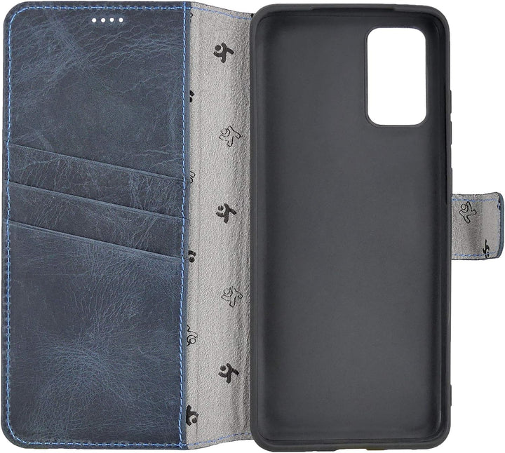 Suncase Book-Style Hülle kompatibel mit Samsung Galaxy S20 Plus Leder Tasche (Slim-Fit) Lederhülle H