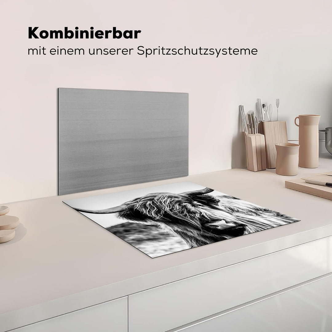 KitchenYeah© Herdabdeckplatte Einteilig Küche Herdabdeckung Ceranfeld Herdabdeckplatten Anti Rutsch