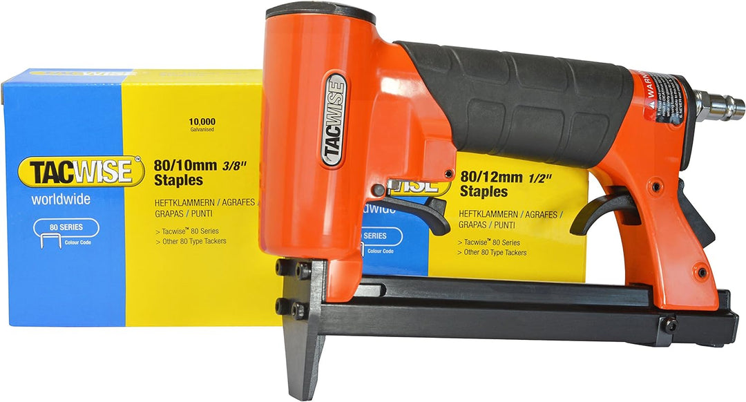 Tacwise 1288 A8016V Druckluft Polster Tacker mit 20.000 x 10–12 mm Heftklammern, verwendet Typ 80/4–