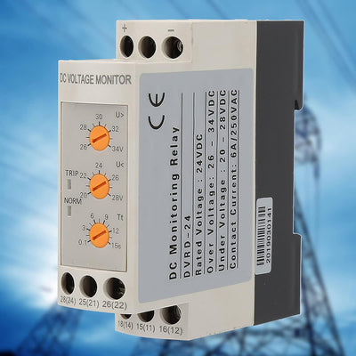 Tyenaza Überspannungs-Unterspannungsschutz - DC 12V/24V/36V/48V Überspannungs- und Unterspannungssch