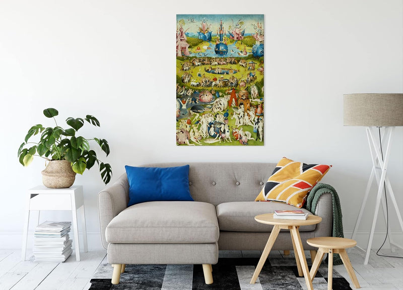 Hieronymus Bosch - Der Garten der Lüste IV als Leinwandbild / Grösse: 120x80 cm / Wandbild / Kunstdr