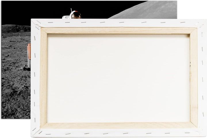 der Mond Rover Format: 80x60 als Leinwandbild, Motiv fertig gerahmt auf Echtholzrahmen, Hochwertiger