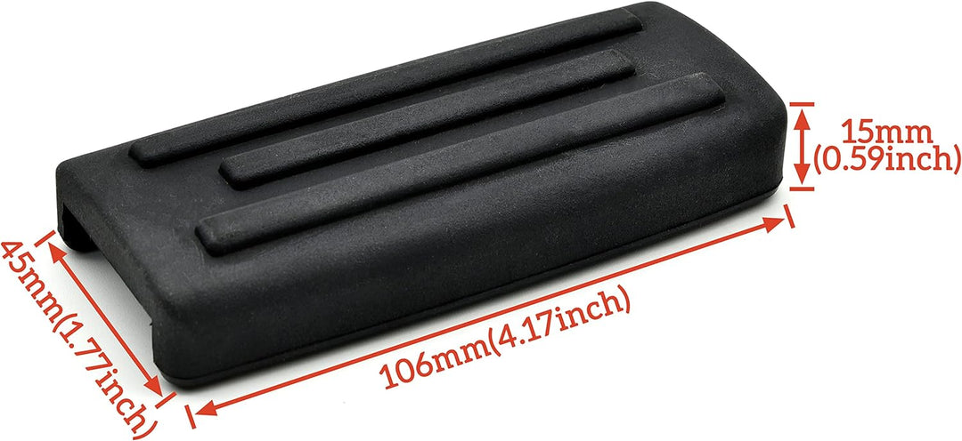 SAUTVS Schwarzes grösseres Bremspedal für Can Am Ryker, verlängerte Bremse Fussstütze Peg Pedal Trit