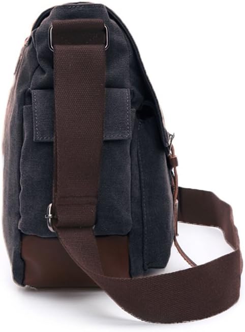 LOSMILE Herren Umhängetasche Schultertasche 16 Zoll Kuriertasche Canvas Laptop Tasche Messenger Bag