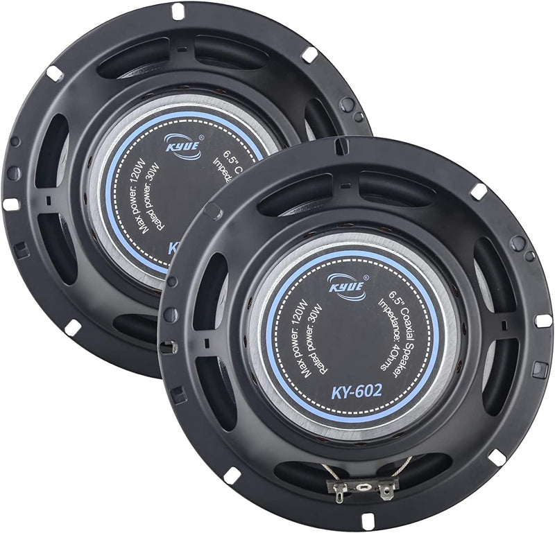 Auto Lautsprecher 6.5-Zoll Koaxial Lautsprecher 120Watt Max (30W RMS bis, 4-Ohm Impedanz Auto Stereo