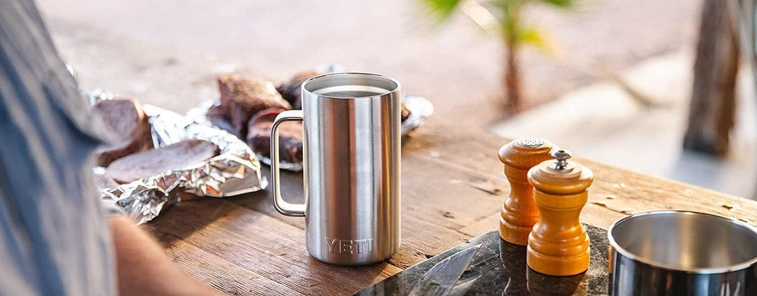 YETI Rambler Krug, Edelstahl, Black, 24oz (710ml), Black