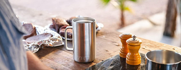 YETI Rambler Krug, Edelstahl, Black, 24oz (710ml), Black