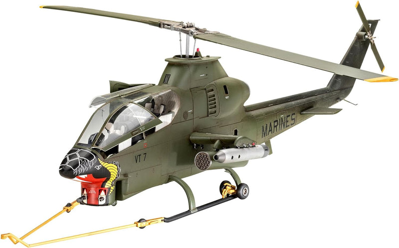 Revell Modellbausatz AH-1G Cobra I Erster Kampfhubschrauber seiner Art I Detailgetreue Nachbildung i