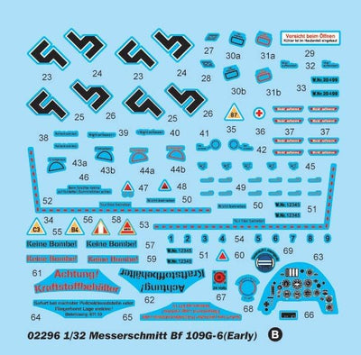 Trumpeter 02296 Modellbausatz Messerschmitt Bf 109G-6 (Early)