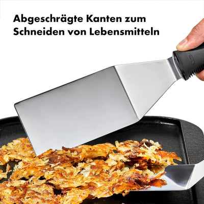 OXO Good Grips Grill-Pfannenwender, Schwarz Professional Edelstahl, Professional Edelstahl