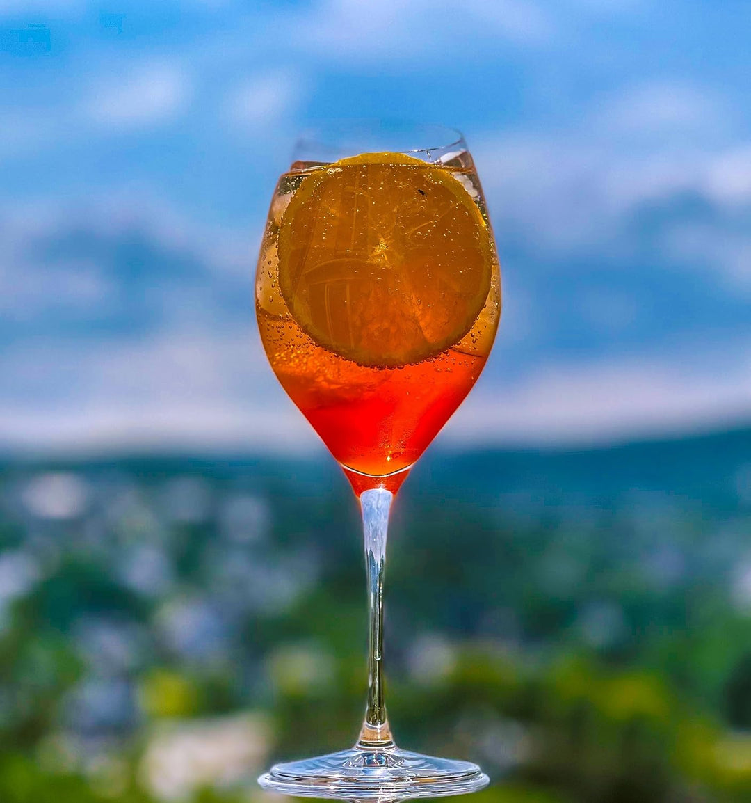 Topkapi Aperol Spritz Glas Hengsbach XL– Aperol Spritz Gläser, Cocktail Glas, 440ml, Profi-Glas Blei