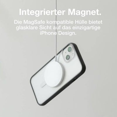 Woodcessories - Magnetisches Bio Clear Case transparent kompatibel mit iPhone 14 Plus Hülle durchsic