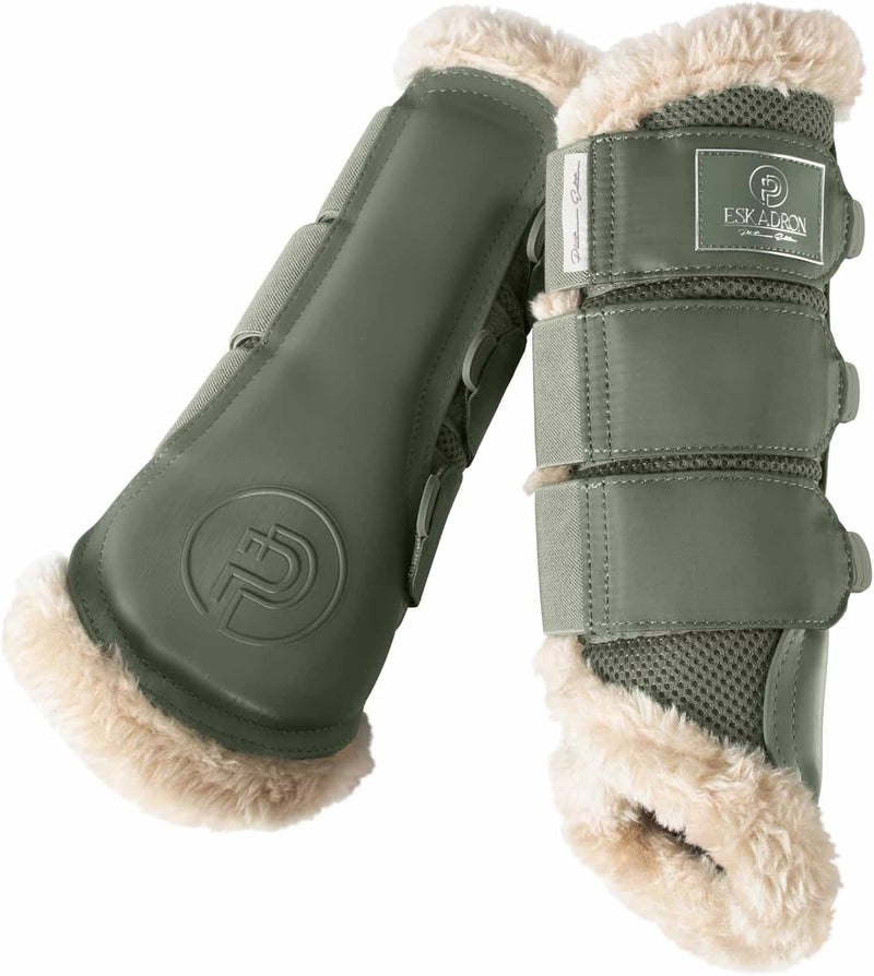 Eskadron Platinum Gamaschen MESH FAUXFUR, 1 Paar ashgreen XL, ashgreen XL