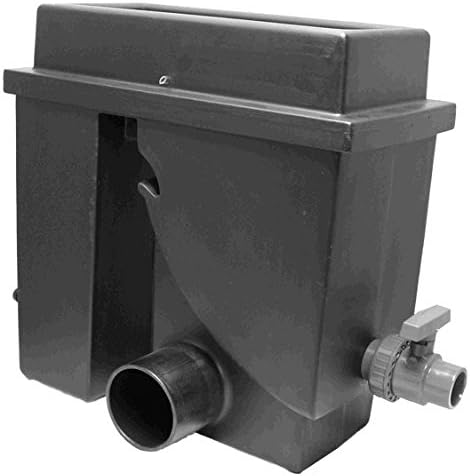 Spaltsiebfilter Bogensiebfilter Teichfilter schwarz Spaltsieb/Bogensieb 300µ mit Schmutzauslass