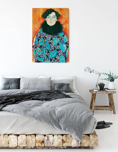 Generisch Gustav Klimt - Johanna Staude als Leinwandbild / Grösse: 100x70 cm / Wandbild / Kunstdruck