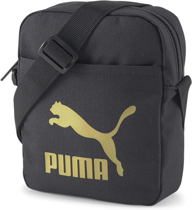 PUMA Classics Archive Compact Portable Schultertasche 7964801 Schwarz Schwarzes Tek Beden, Schwarzes