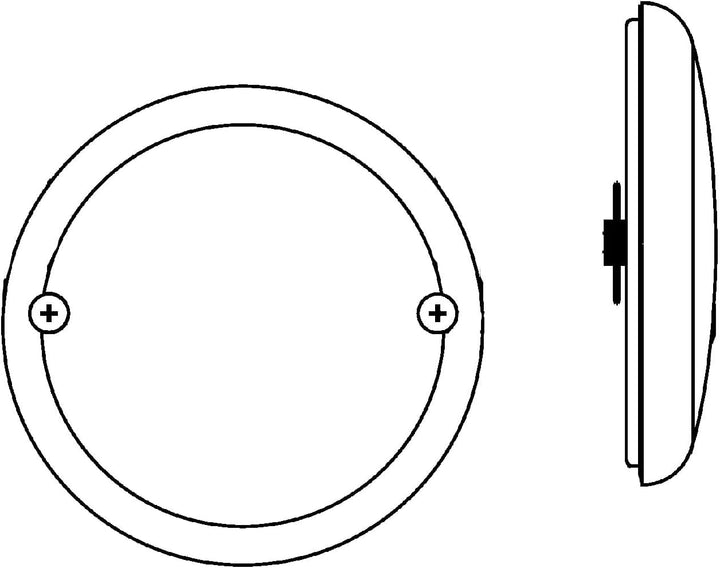 HELLA - Heckleuchte - Valuefit - LED - 24/12V - Anbau/geschraubt - Lichtscheibenfarbe: rot - Stecker