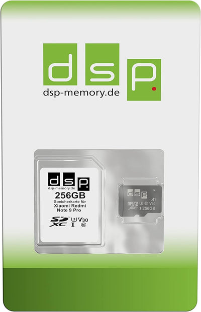 256GB Speicherkarte (A1, V30, U3) für Xiaomi Redmi Note 9 Pro 256GB A1, V30, U3, 256GB A1, V30, U3