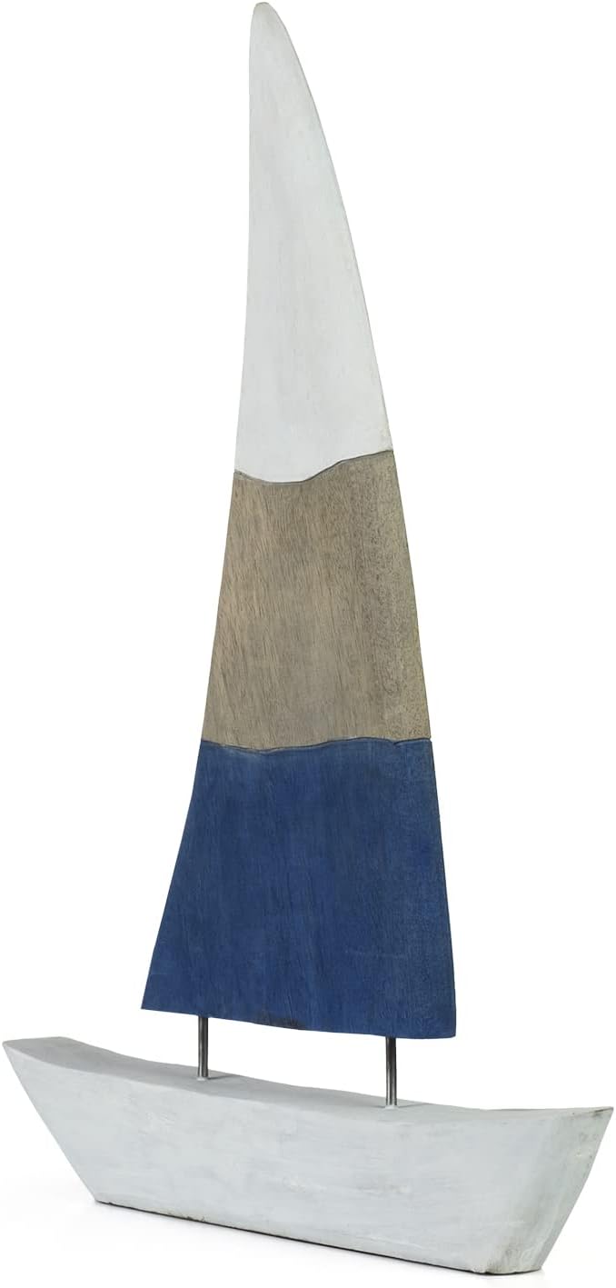 Moritz Holzdeko Segelboot 69,5 cm Atlantic Deko Schiff Maritime Dekoration