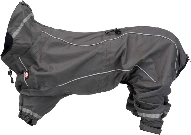 Trixie Vaasa Hunde-Regenmantel, Grau, 33 cm 33 cm(1er Pack), 33 cm(1er Pack)