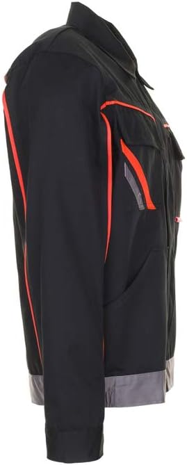 Planam Grösse 68 Herren Visline V2 Bundjacke schwarz orange zink Modell 2481