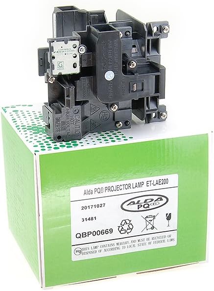 Alda PQ-Premium, Beamerlampe/Ersatzlampe für PANASONIC ET-LAE200 Projektoren, Lampe mit Gehäuse