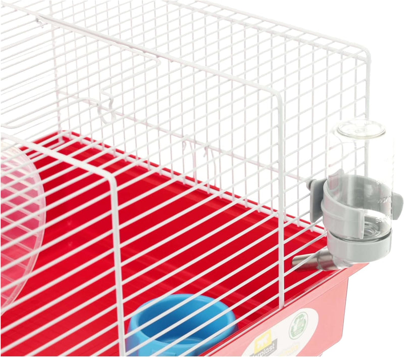 Ferplast Hamsterkäfig, Nagerkäfig CRICETI 9, Kleintierkäfig, Hamsterzubehör inklusive, 46 x 29,5 x h