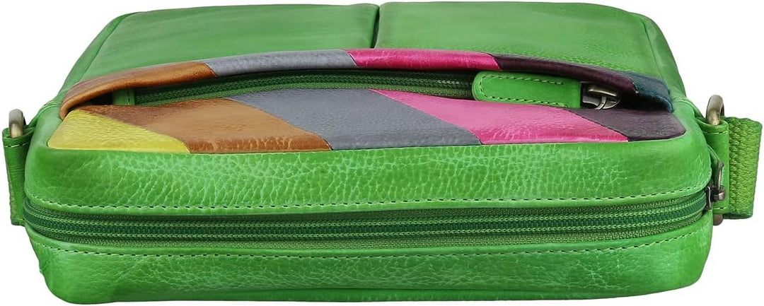 Greenburry Candy-Shop Umhängetasche Leder 21 cm Forest, Forest