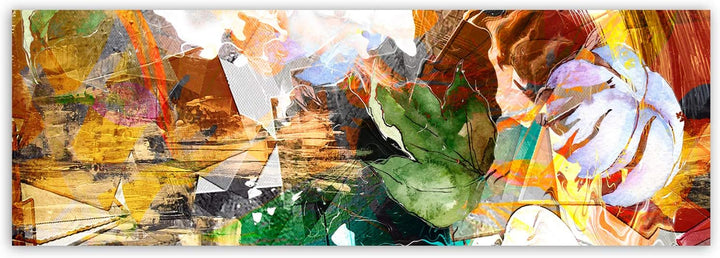 Wandbild XXL Abstrakte arbeit Deko Kunst Bilder Design mehrfarbig 150x50 cm Deco panel 150x50 cm F,