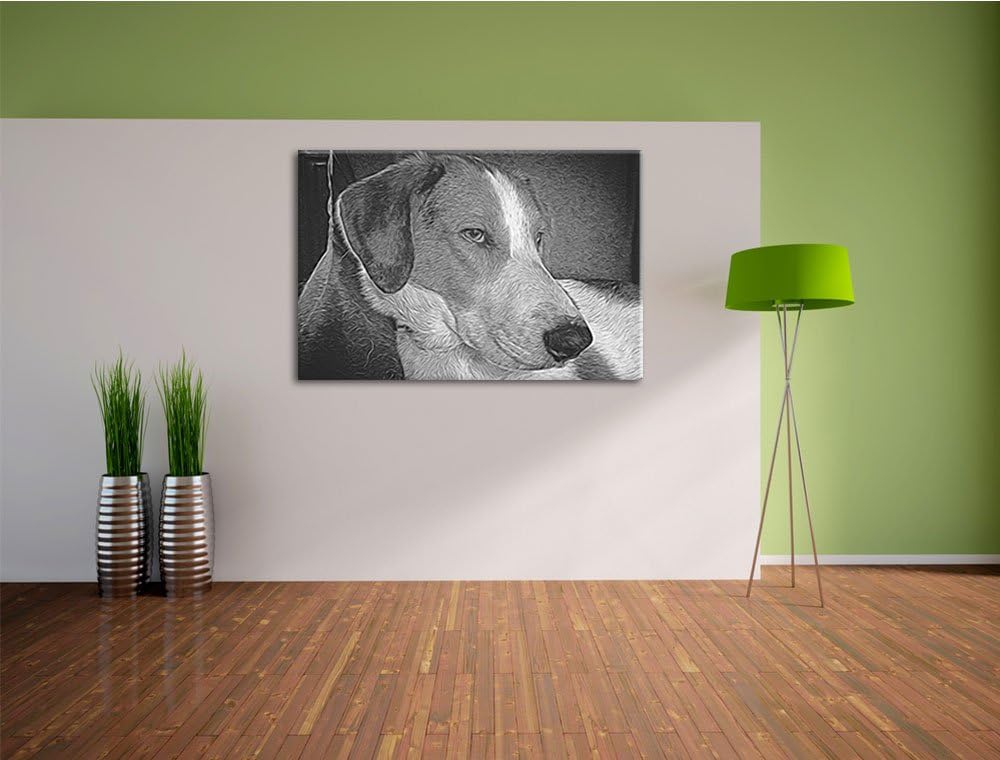 Jack Russel Terrier ruht sich aus Deluxe Format: 100x70 cm auf Leinwand, XXL riesige Bilder fertig g