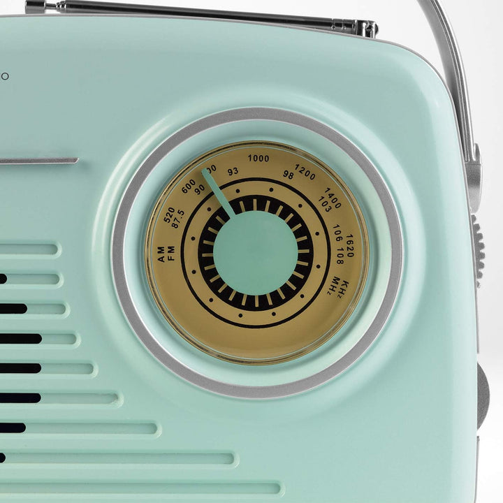 EASYmaxx Design Radio | Tragbares Radio im angesagten 50's Retro Style | Mit Bluetooth®-Technologie,