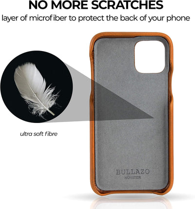 BULLAZO Menor Classic – kompatibel mit iPhone 11 Pro 5,8" Case Handy Schutzhülle aus hochwertigem Le