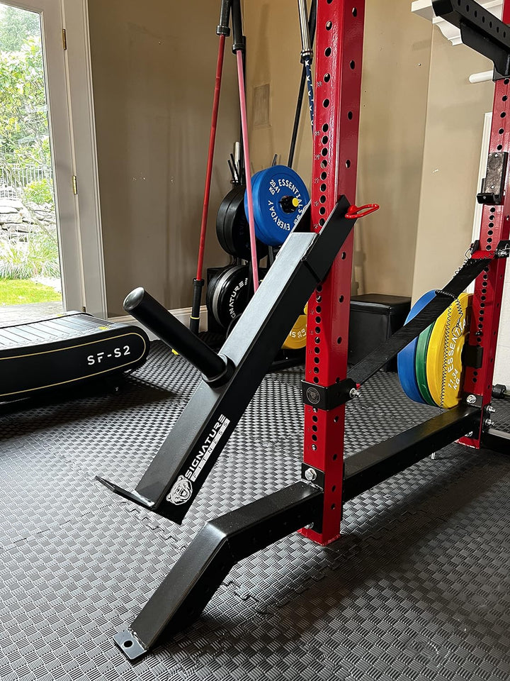 Signature Fitness SF-3 0,7 kg Kapazität 7,6 x 7,6 cm Power Cage Squat Rack, inklusive J-Haken und Si