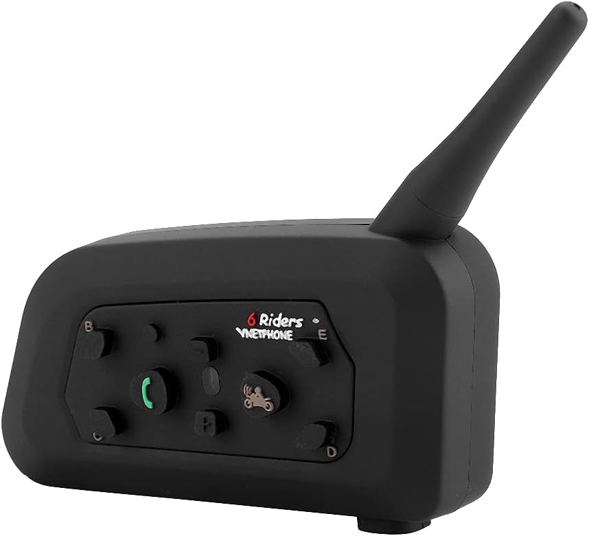 Vnetphone V6-1200 Motorrad Bluetooth Intercom Freisprecheinrichtung Kopfhörer für 6 Personen